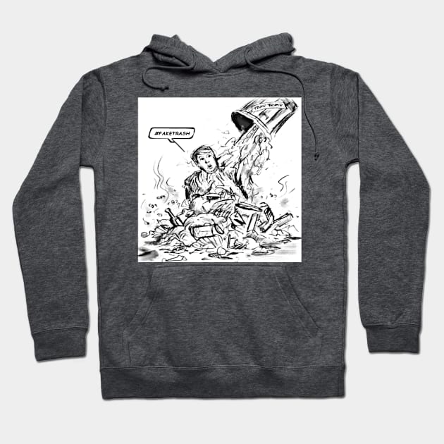 Dump tRump Landfill - Back Hoodie by SubversiveWare